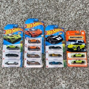 HOT WHEELS McLaren & Aston Martin Lot Of 12ea Diecast Cars